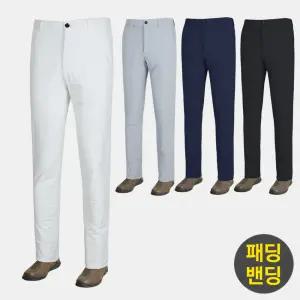 남자 고급 패딩 방풍 골프 바지 BNGM4 겨울 밴딩