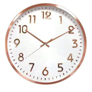 로즈골드 입체 30cm 무소음벽시계 / 인테리어벽시계