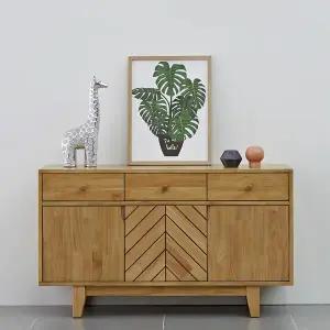 [오크빌]바움원목높은거실장서랍형1200