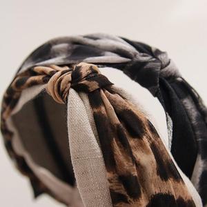 [제이로렌] H0517 헤어밴드 레오파드 패브릭 머리띠