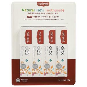 레드씰 키즈 치약 75gx4개