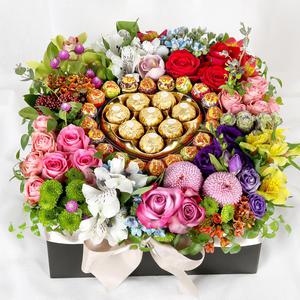 당일 꽃배달 캔디 초콜릿 꽃상자 화이트데이 배달 B412