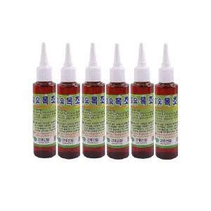 참숯 목초액 110ml x 6개 세트 손 발톱 무좀 발냄새 발가락 발바닥 연고 각화형 추천 예방