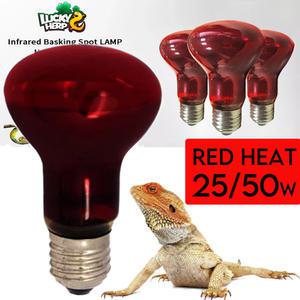 럭키허프 레드바스킹 스팟 히팅 램프 25w 50w / 파충류 소켓 조명 히터 전구 게코 이구아나 도마뱀 거북이