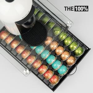 버츄오 캡슐 보관함 호환용 강화유리 서랍형 40구 홀더 거치대 디스펜서