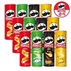 [프링글스] 110g 12개 4가지맛 (오리지널x3 양파맛x3 치즈맛x3 매운맛x3)