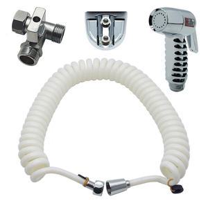 5M 코일호스 미니건 세트 황동T밸브 스프레이건 욕실 베란다 청소