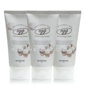 스킨푸드 에그 화이트 퍼펙트 포어 클렌징폼 150mlx3ea 모공 폼클렌징
