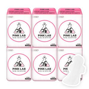 핑크랩 그램 생리대 대형 10개입 6팩