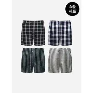 [하프클럽/TRY]TRY 40수 선염 트렁크 4종세트