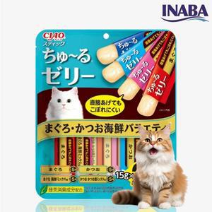 이나바 챠오스틱 츄르젤리 대용량 참치 가다랑어 버라이어티 20개입(TSC-224)