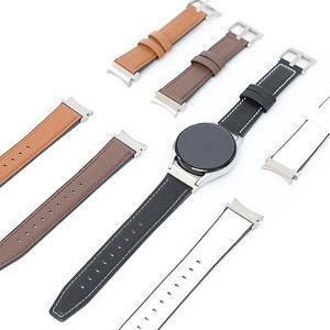 [아이엠듀]갤럭시워치4 클래식 가죽 스트랩 메탈러그 커브형