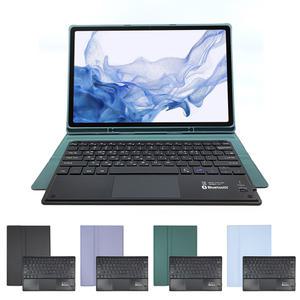 삼성 갤럭시탭 S8+ S7 플러스 FE 공용 S펜수납 블루투스 터치패드 키보드 북커버 케이스 12.4