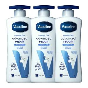 바세린 인텐시브 케어 어드밴스드 리페어 로션 400ml X 3개