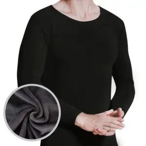 남성 두꺼운 융 기모 내복 상의 남자 보온 겨울 내의