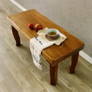 해찬솔 통원목 비담 긴벤치 원목의자 1000 원목식탁의자 현관의자 카페의자