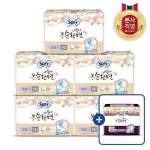 바디피트 내몸에순한면 대형 16P x 5팩 + 증정