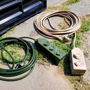 엘스토리몰 밀리터리 캠핑 전기 연장선 일반형 리드선 국내생산 카키 베이지 5 Size