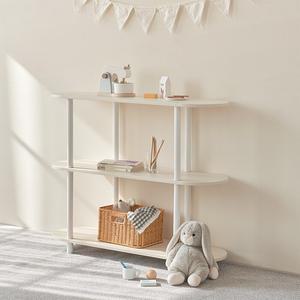 모노 조립식 선반 2단 1000 (화이트, 샌드베이지)