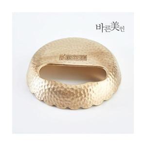 바른미인 방짜유기 한손 괄사 마사지기