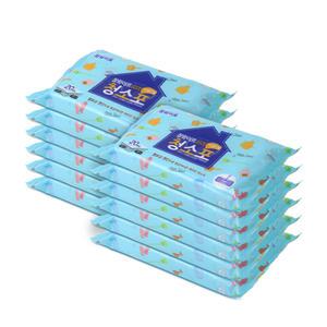 물걸레 향균 휴대용 청소포 20매 12개 한박스  240장 도톰한 사이즈 차량청소