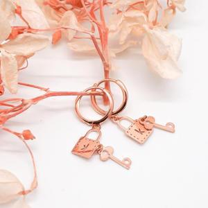 14k 열쇠자물쇠 원터치 귀걸이 OPSYE15639