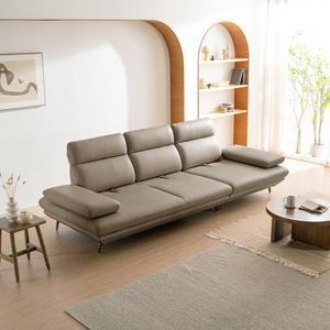 [다우닝]플랫b 4인 콤팩트 스윙 전체 천연가죽 소파