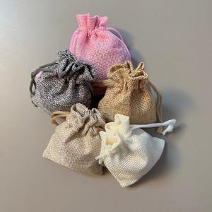 7x9cm 린넨 주머니 미니 파우치 악세사리 방향제 부직포 화장품 보석 소품 보관가방 백 복주머니