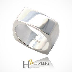 실버92.5정품)두께감이_좋은(HR)실버 클레식 네모 반지(NO.20058)