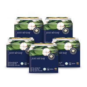 저스트마이데이 유기농  생리대 소형 12p x 5팩 [100% 유기농순면]