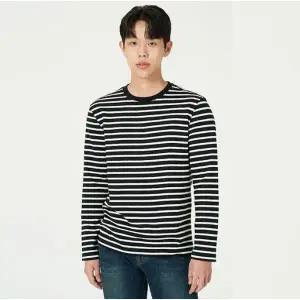 [잠뱅이](김해점)남)선염 스트라이프 긴팔 티셔츠(세미오버핏) DN3WTS508