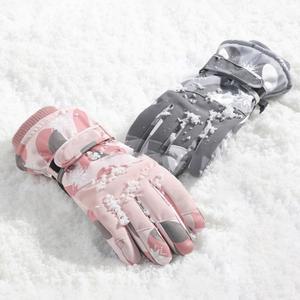 여성 스키장갑 방한장갑 썰매장 보온 방수 방풍 스마트폰터치 그레이