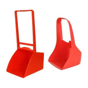 대형 중형 쓰레받기-적색 외곽 황 새롬이 쓰레받이 거리 쓰레기 청소 아파트 관리 실외용