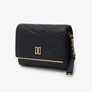 [닥스](강남점)DCWA4E414BK [CARLISLE MODERN]블랙 칼라일 패턴 골드 DD 3단 반지갑