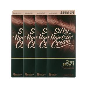 2+2 더페이스샵 스타일리스트 실키 헤어 컬러 크림 초콜릿빛갈색