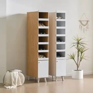 [다오름][착불배송] 새롬 슬라이딩 선반 틈새신발장 신발정리대 현관신발장