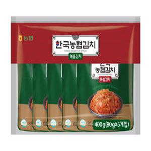 한국농협 김치 볶음김치 80g 5입 소포장 편의점