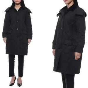 23FW 여성 뉴 데레헴 퀼팅 롱 재킷 (8071234 BLACK 23F)