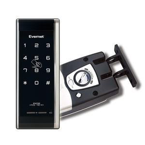 디지털도어락 에버넷 EN250후크 미닫이번호키 미닫이도어잠금장치 좌우로열리는문