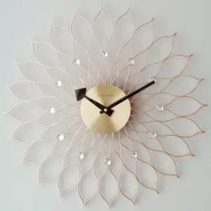 갤러리아 해바라기 벽시계-로즈골드 49cm 인테리어소품