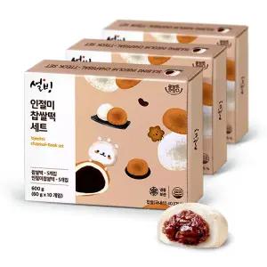 설빙 인절미 찹쌀떡 세트 환상궁합 60g x10입 3팩