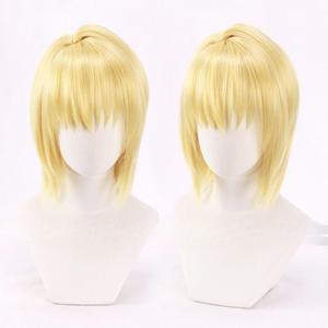 헌터 x 크라피카 코스프레 헤어 가발 금발 코스튬 애니메이션 캐릭터