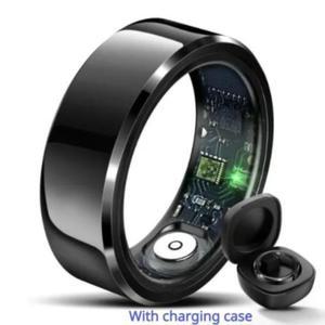 혈압계 측정기 가정용 자동 R6 스마트 링 건강 모니터 남성용 체온계 혈압 심박수 수면 IP68 방수 IOS