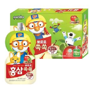 뽀로로 홍삼쏙쏙 사과매실 100mlx10개입/1각