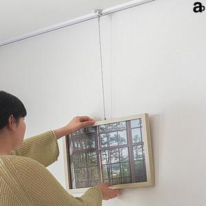 무타공 몰딩 천장 그림 픽쳐 레일 액자 걸이 와이어 줄 픽처레일