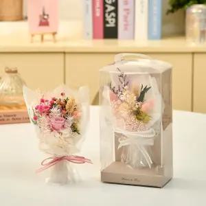 (메종드플로레) 프리저브드 플라워 시들지 않는 생화 미니꽃다발 납골당꽃 추모공원꽃