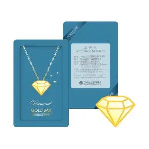 갤러리아 [삼성금거래소] 다이아 목걸이 골드바 0.5g