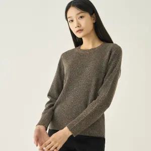 [지센] (2컬러) 스팽글 메탈릭 라운드 풀오버 LFKTNA19