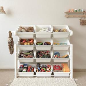 [루나스토리]에코 장난감 정리함 와이드 정리대 I 기저귀 레고 인형 아이방 정리