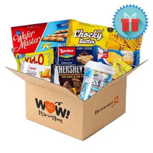 와우박스 간식세트 (스낵/옛날과자/음료) 2호 종합 꾸러미 단체 선물 어린이날 학교 학원